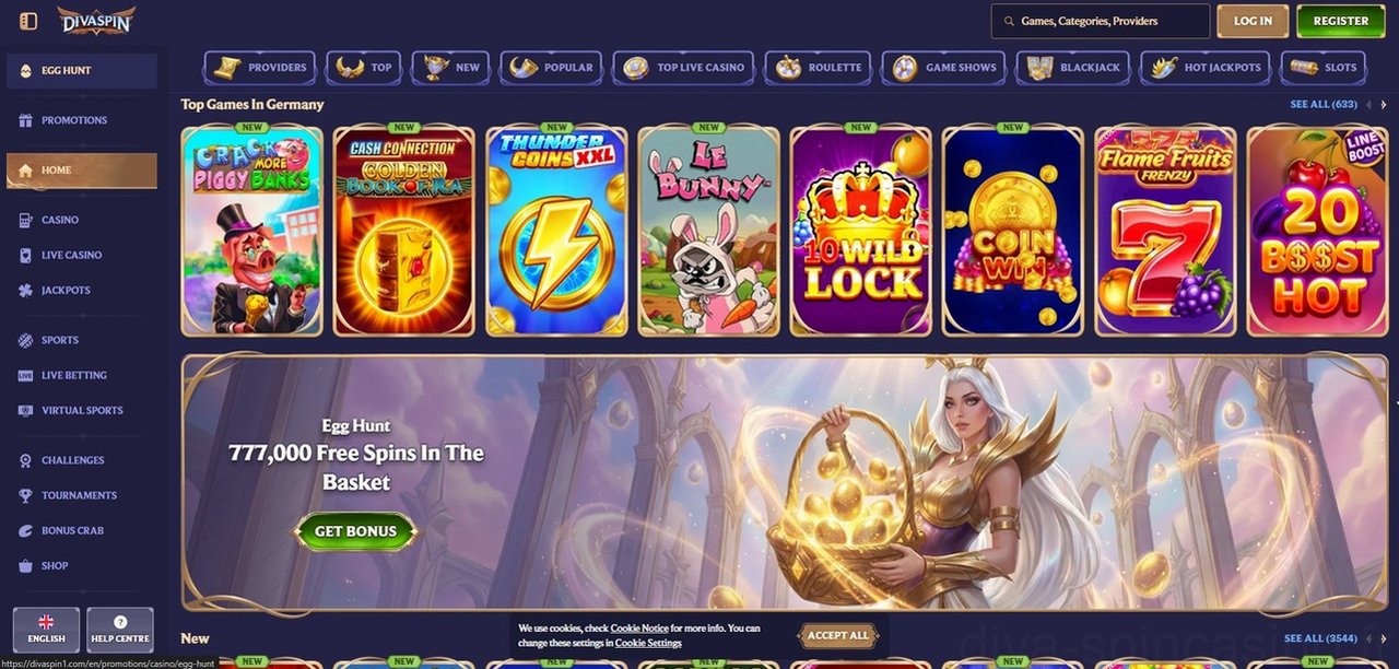 DivaSpin Casino - Plateforme de Jeux en Ligne 2026 Casino